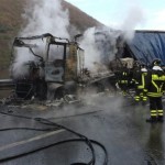 Autostrada A/16. Le foto dellincendio di oggi pomeriggio