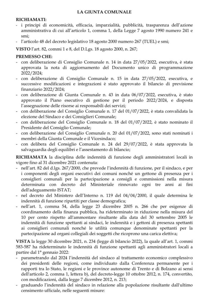 VISCIANO. Aumento delle indennità per gli amministratori e il gruppo Rinascita Civica insorge