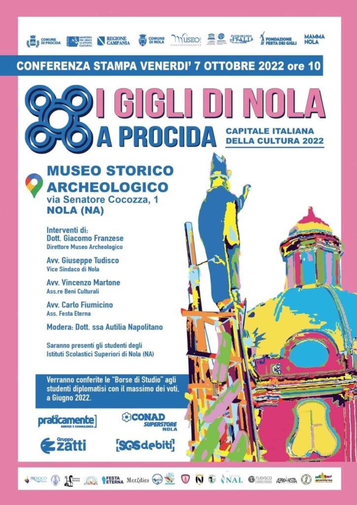 Nola. I Gigli di Nola a Procida. Venerdì la conferenza stampa di presentazione