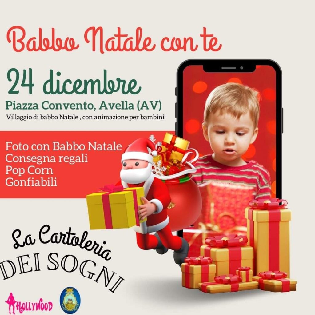 AVELLA.  Torna l’ottava edizione “Babbo Natale con te” organizzata da “La Cartoleria dei Sogni”