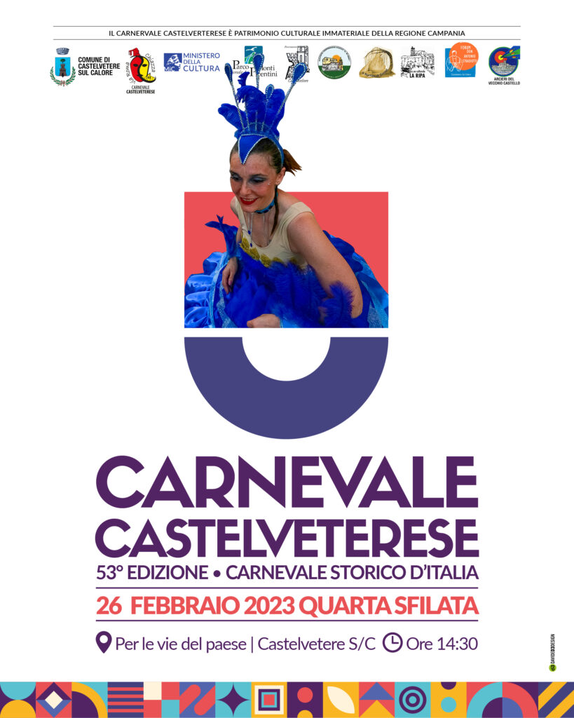 CASTELVETERE SUL CALORE (AV), Ritorna in Irpinia il Carnevale Castelveterese, uno degli eventi più attesi in Campania, ormai giunto alla 53 edizione.