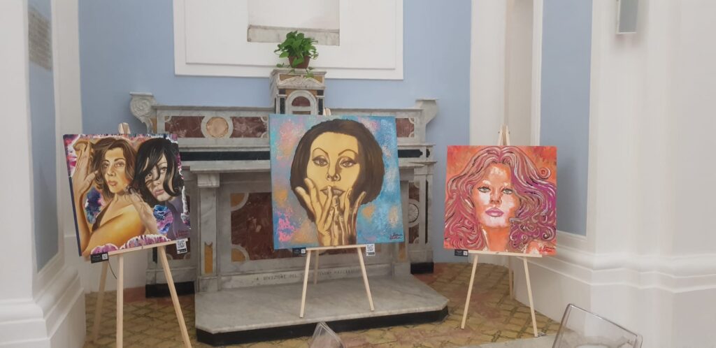 ROCCARAINOLA. Giovanna Lettieri espone le sue opere dedicate a Sofia Loren  fino al 15 marzo al Museo Multimediale.