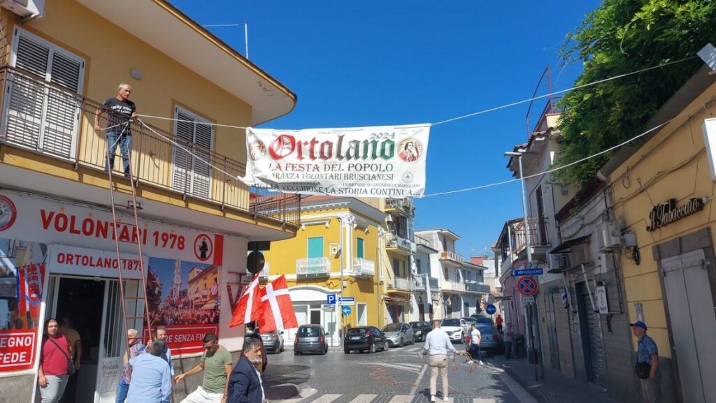 Da Brusciano la Paranza Volontari per la Festa di Nola 2024 Corporazione Ortolano