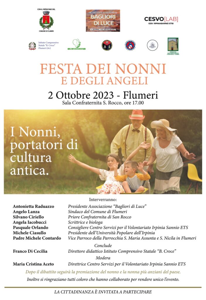 A FLUMERI (AV) si premiano il nonno e la nonna più anziani