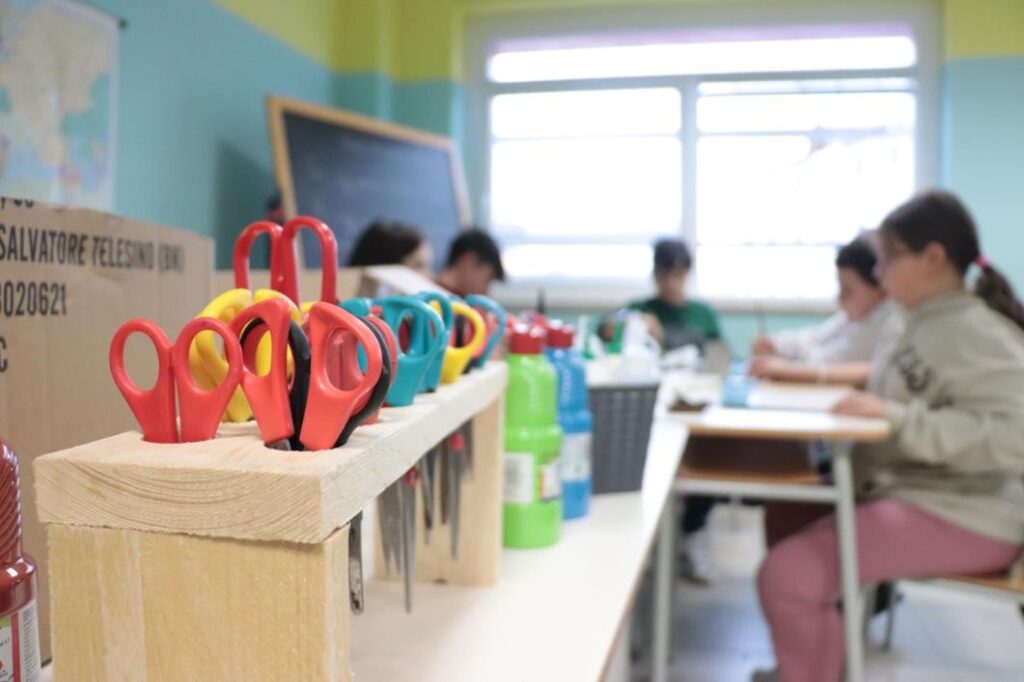 Pomeriggio a Scuola, con i ragazzi dei plessi scolastici dell’istituto Benedetto Croce di Castel Baronia e Flumeri.