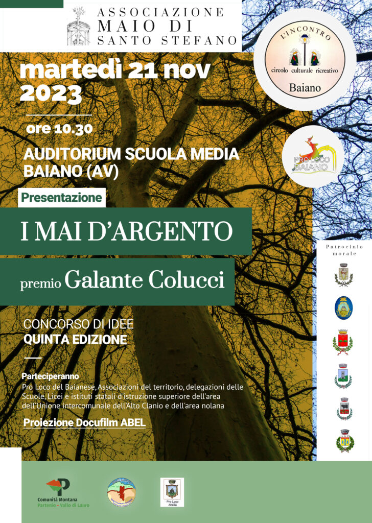 Corsa allInnovazione: Presentazione de: Mai dArgento Premio Galante Colucci a Baiano