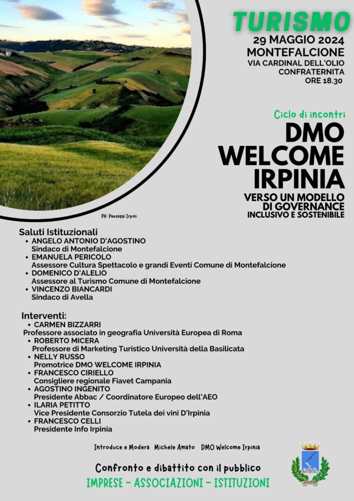 Presentazione della DMO Welcome Irpinia a Montefalcione: Incontro per Rafforzare il Turismo Locale*L