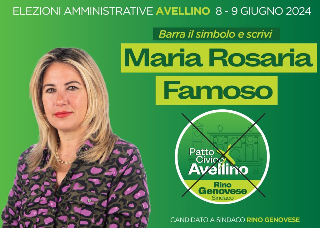 Maria Rosaria Famoso: Mi sono candidata al comune di Avellino per mettere a disposizione della mia città tutta la mia esperienza e le mie competenze professionali