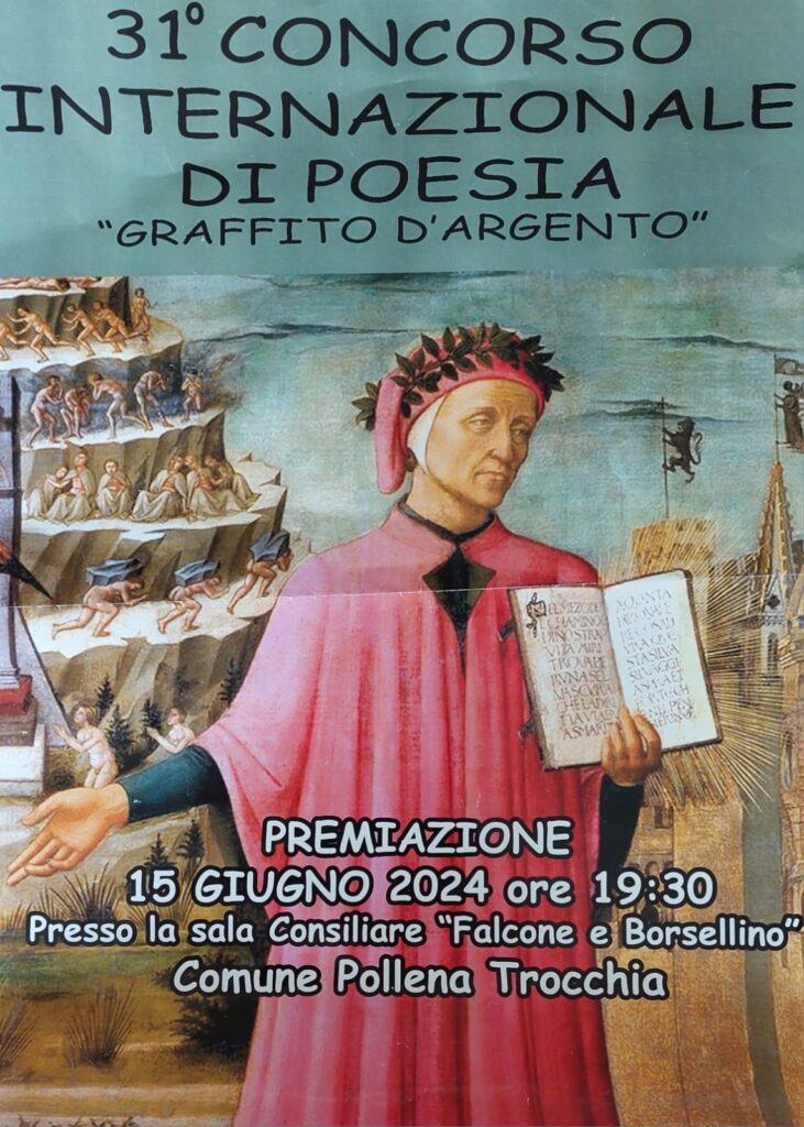 Premiazione della XXXI edizione del concorso internazionale di poesia Graffito d’Argento sabato 15 giugno a Pollena Trocchia.