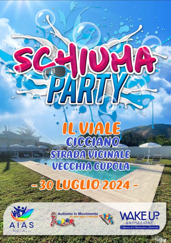 Schiuma Party dellEstate: Divertimento e Inclusione al Viale Eventi di Cicciano!