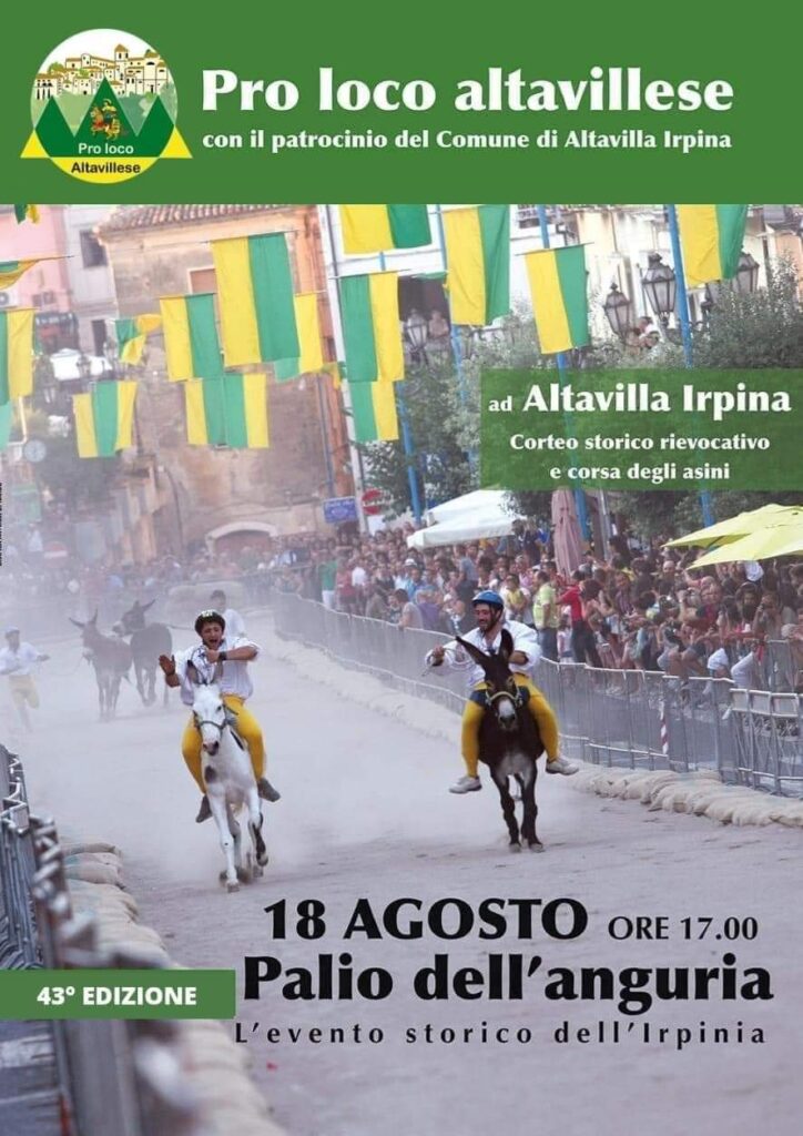 Altavilla Irpina (AV)  Il 18 agosto l’attesissimo ritorno del “Palio dell’Anguria”.