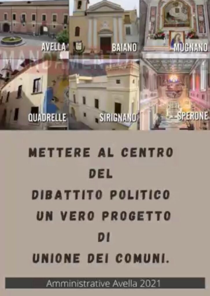 AVELLA. Libero Pensiero: Un Tavolo di Lavoro per il Bene Comune: Quattro Proposte per il Futuro del Mandamento