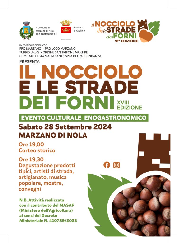 Il nocciolo e le strade dei forni. Itinerari del gusto a Marzano di Nola