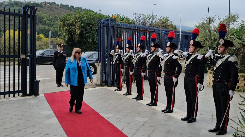 Avellino   Visita del Prefetto Rossana Riflesso al Comando Provinciale dei Carabinieri