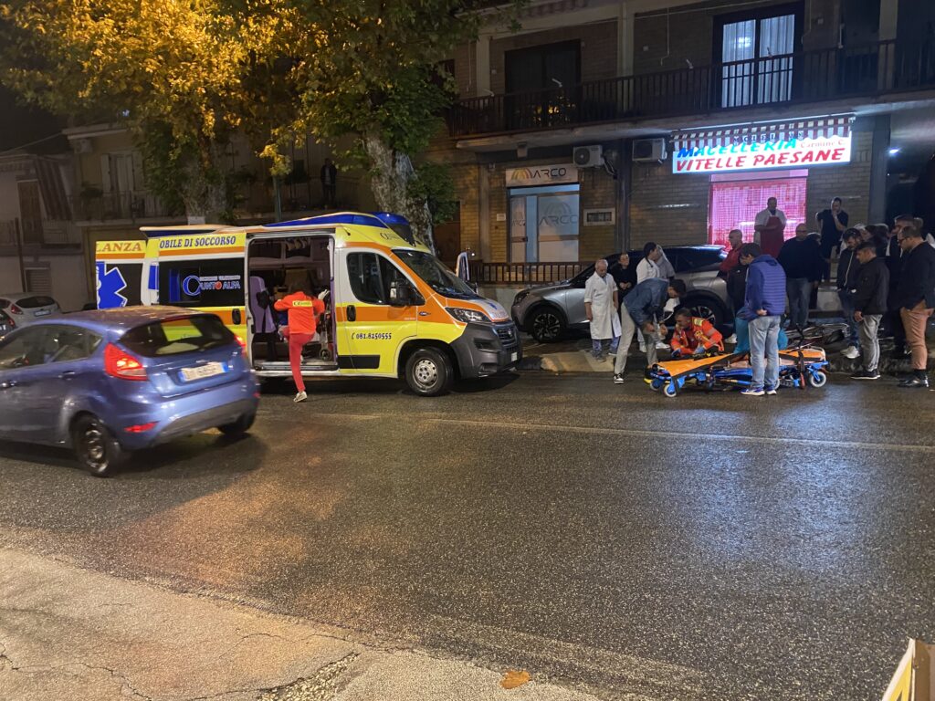 Incidente stradale a Sirignano: ciclista  investito sulla SS 7 Bis finisce in ospedale