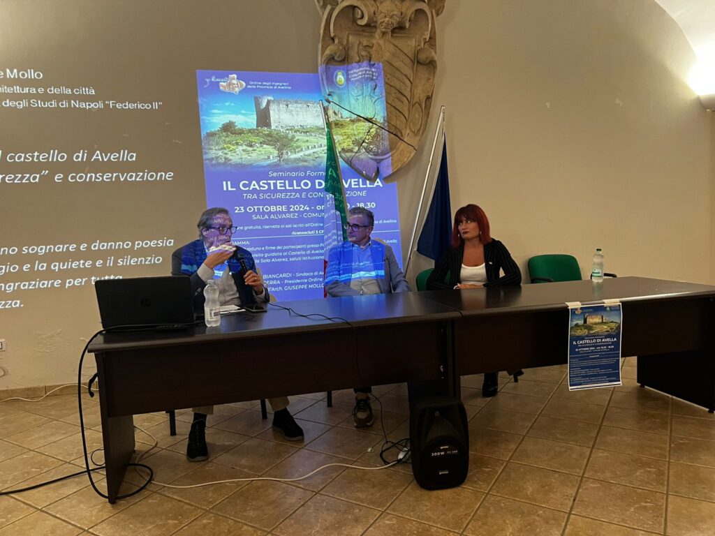 AVELLA: Si è tenuto il Seminario sul Castello tra Sicurezza e Conservazione, organizzato dallOrdine degli Ingegneri di Avellino. VIDEO