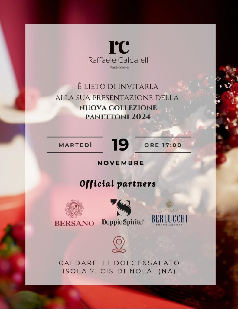 Nola, pioggia di premi per il patrychef Raffaele Caldarelli al  Merano Wine Festival. Martedì la presentazione ufficiale della linea dei panettoni nello store di Boscofangone