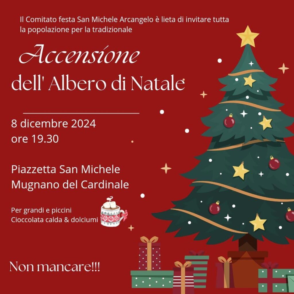 Mugnano del Cardinale: tradizionale accensione dellAlbero di Natale