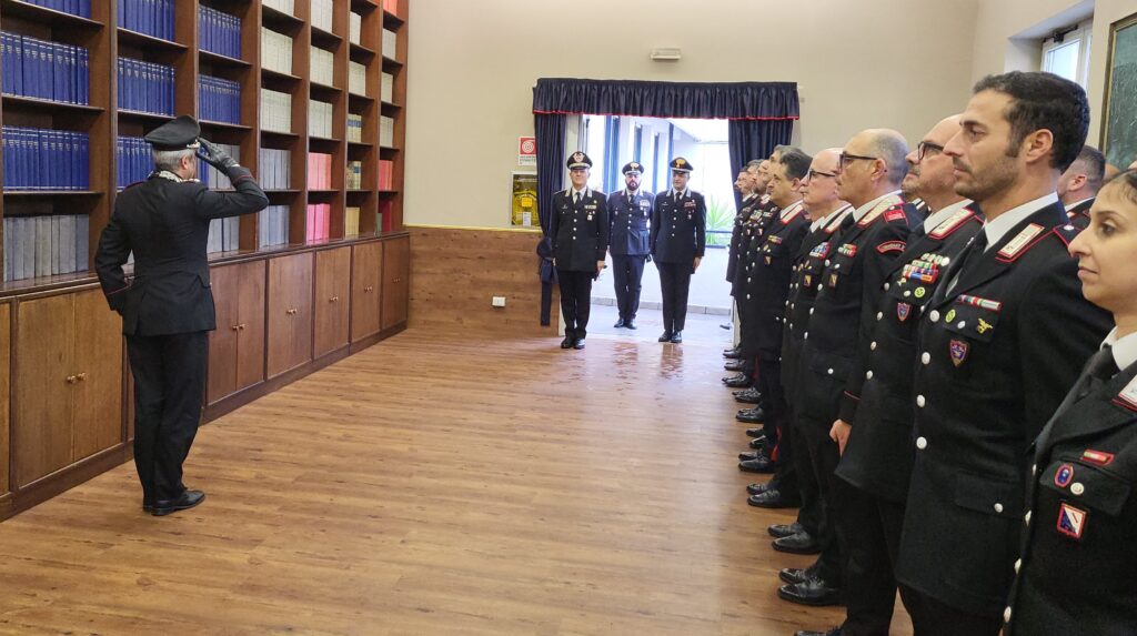 Il Comandante della Legione Carabinieri Campania, Generale di Divisione Canio Giuseppe La Gala, in visita ad Avellino