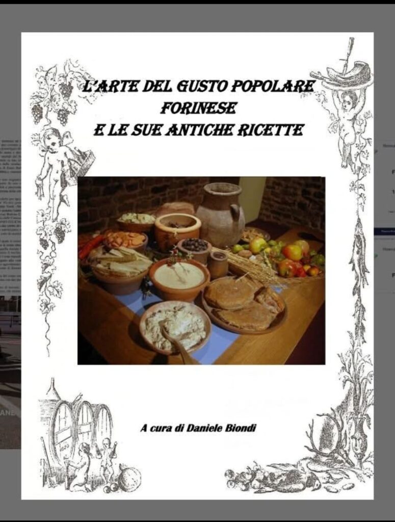 Forino (Av): In distribuzione il volume di Daniele Biondi L ARTE DEL GUSTO FORINESE E LE SUE ANTICHE RICETTE