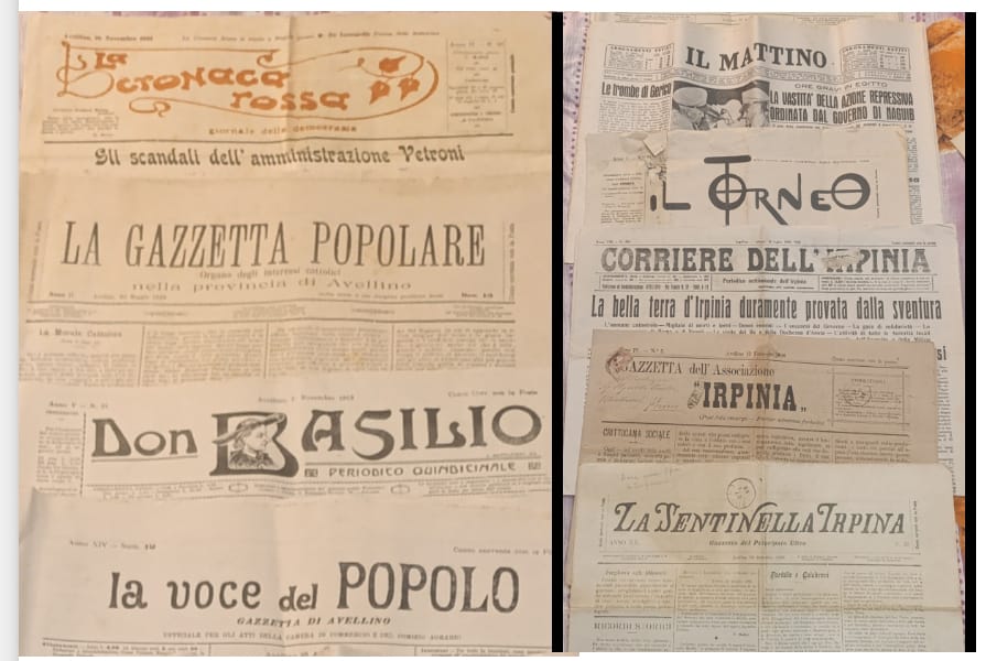 Forino (Av): Dopo anni di ricerca individuati i maggiori Quotidiani e Periodici che circolavano in Irpinia tra la fine del 1800 ed inizi 1900