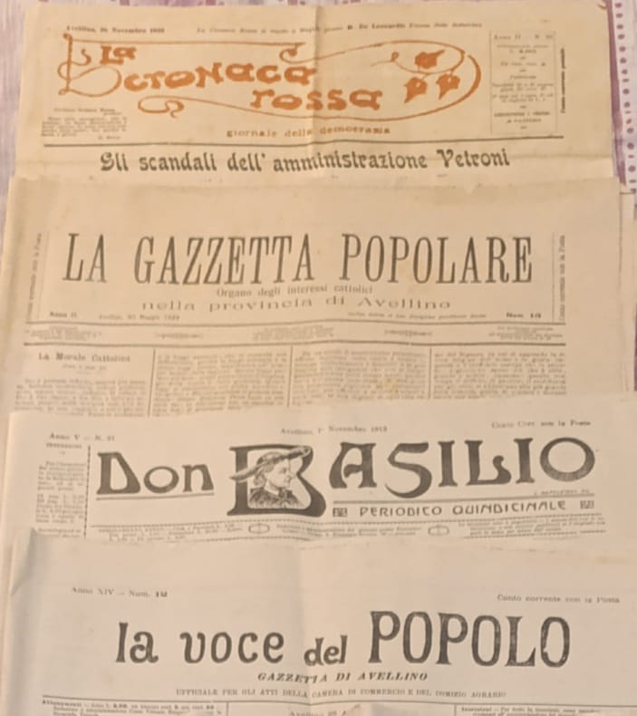 Forino (Av): Dopo anni di ricerca individuati i maggiori Quotidiani e Periodici che circolavano in Irpinia tra la fine del 1800 ed inizi 1900