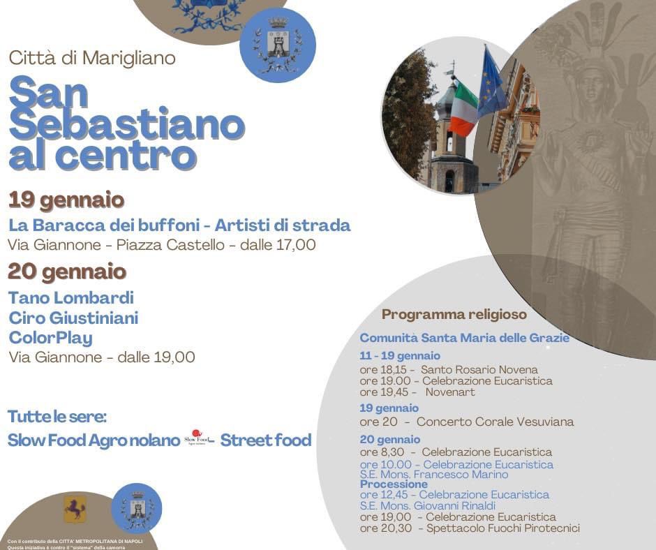 Marigliano, festa patronale, al via “San Sebastiano al centro” Il sindaco Peppe Jossa: “In primo piano la fede e valorizzazione dei nostri luoghi