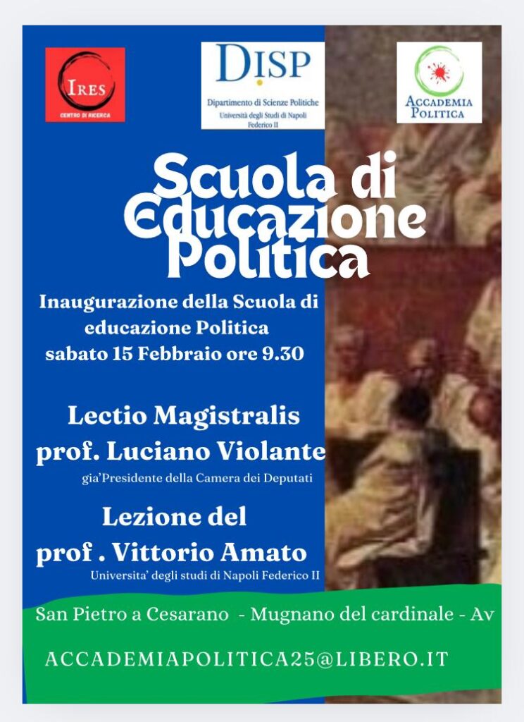 Inaugurazione della Scuola di Educazione Politica: un evento di grande rilievo