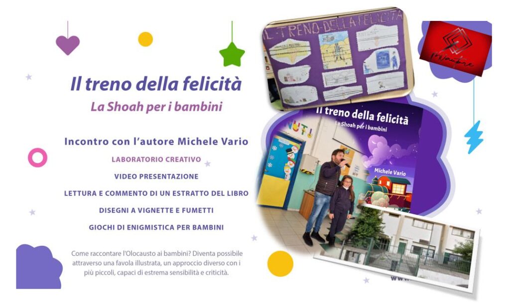 Il treno della felicità – Il professore Michele Vario presenta il suo libro presso l’Istituto Scolastico Don Milani di Caserta