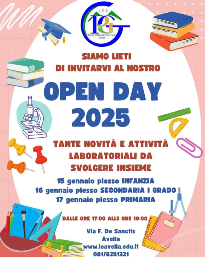 Open Day 2025: Scopri il tuo futuro all’Istituto Comprensivo di Avella