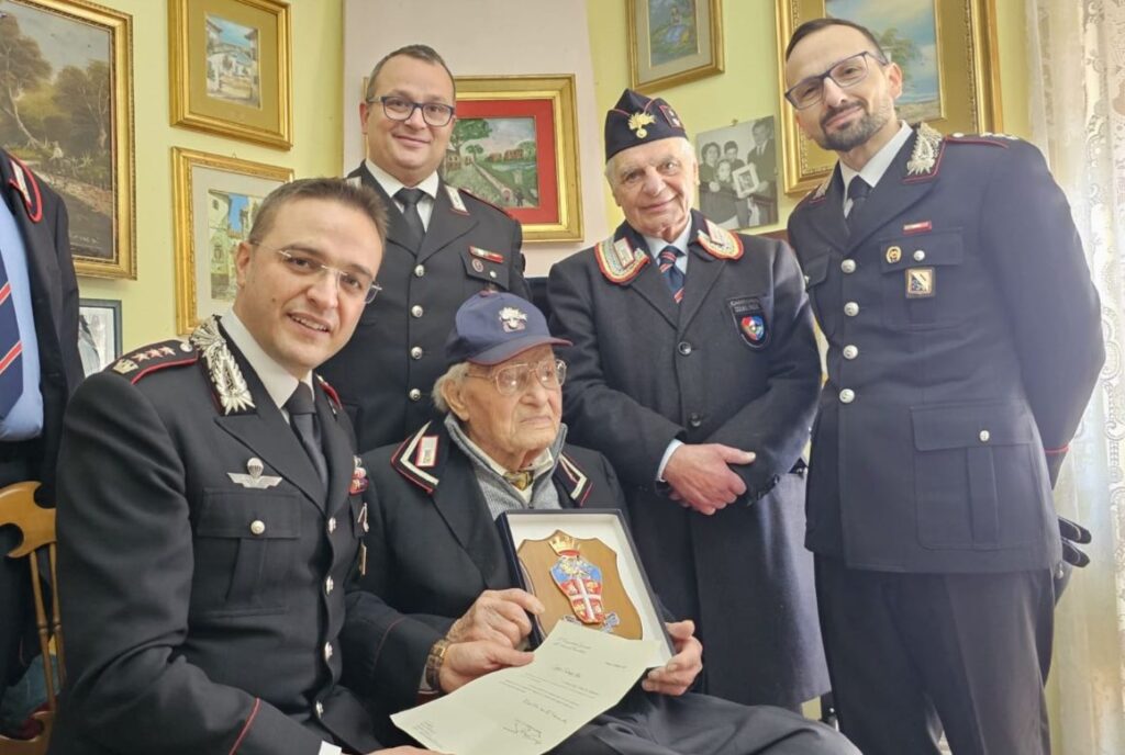 Montemiletto (AV)   101 Candeline per il Carabiniere Pietro Sordillo: gli auguri del Comandante Generale dell’Arma