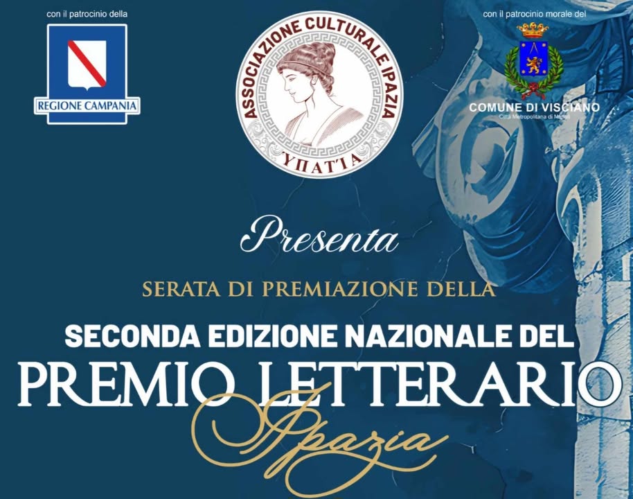 Visciano celebra la seconda edizione del Premio Letterario Nazionale Ipazia E.T.S.