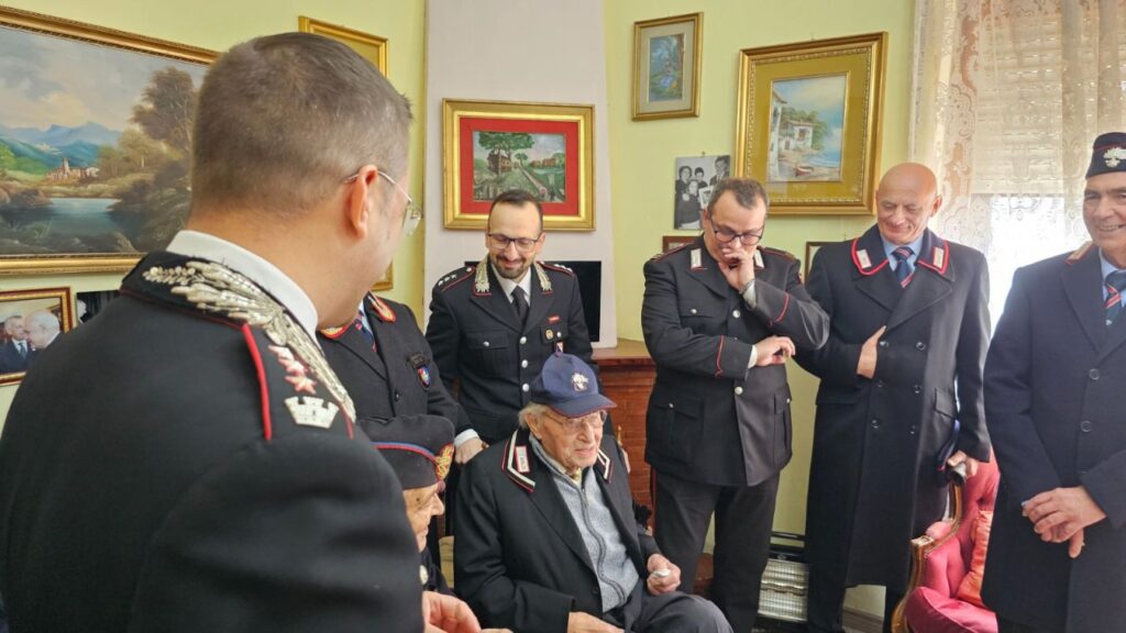 Montemiletto (AV)   101 Candeline per il Carabiniere Pietro Sordillo: gli auguri del Comandante Generale dell’Arma