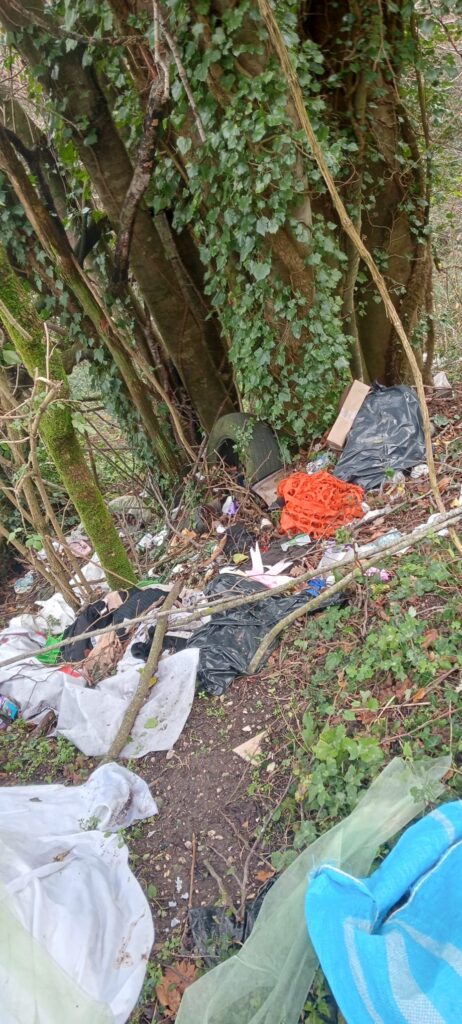 Forino (Av): Strada SP 30 Forino   Bracigliano una discarica a cielo aperto