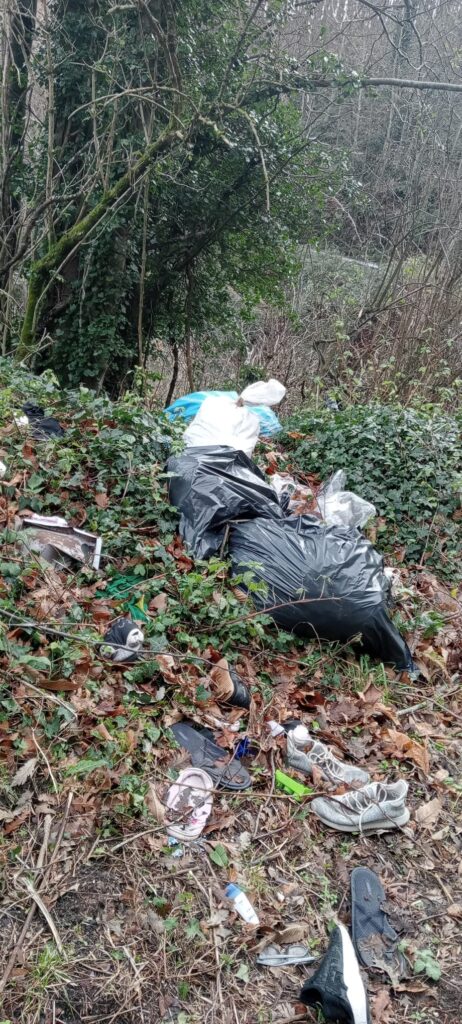 Forino (Av): Strada SP 30 Forino   Bracigliano una discarica a cielo aperto