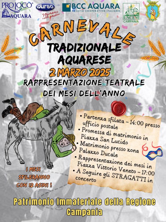 Carnevale Tradizionale Aquarese: Un Viaggio nella Cultura Contadina e nelle Tradizioni di Aquara