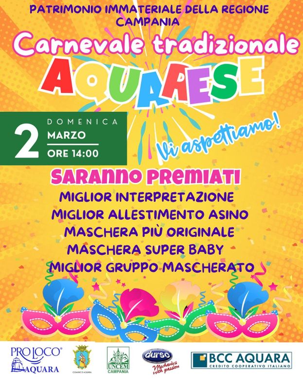 Carnevale Tradizionale Aquarese: Un Viaggio nella Cultura Contadina e nelle Tradizioni di Aquara