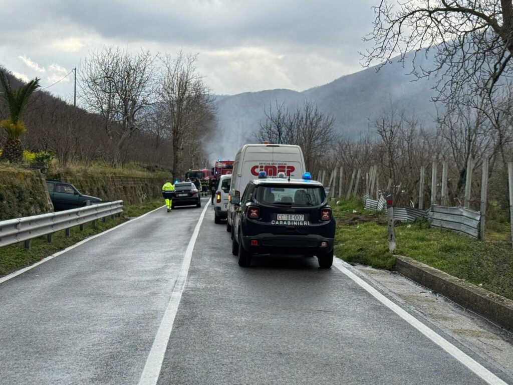 MUGNANO DEL CARDINALE. Via Nazionale interdetta al traffico nei pressi del cimitero. Ecco cosa è successo