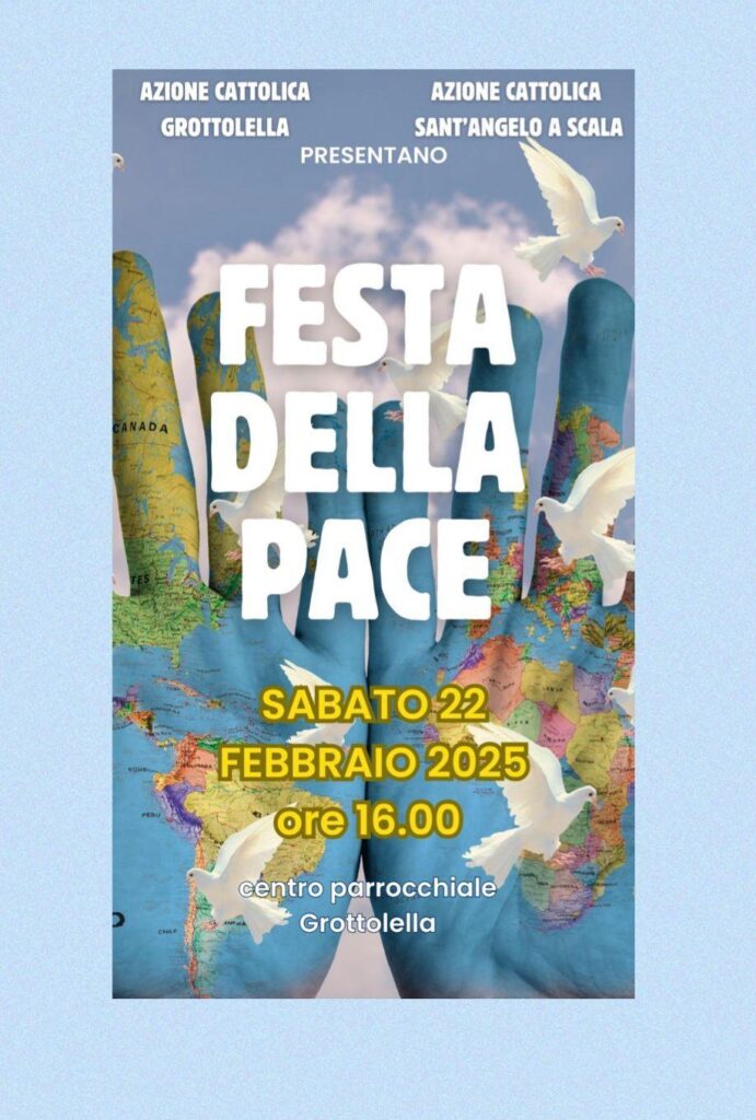 Domani Festa della Pace a GROTTOLELLA  dellAZIONE CATTOLICA.