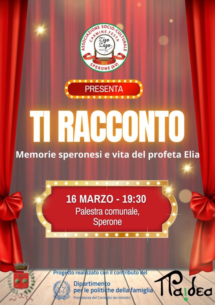 Sperone: il teatro dei bambini porta in scena “Ti Racconto”