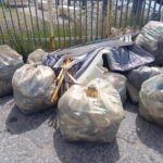 Tre quintali di rifiuti rimossi tra la spiaggia del Cavaliere e le Terme Ginnasio: successo per l’iniziativa “Amare il Mare”