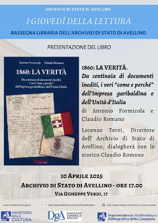 “1860: La verità” – All’Archivio di Stato di Avellino un viaggio tra i documenti inediti dell’Unità d’Italia